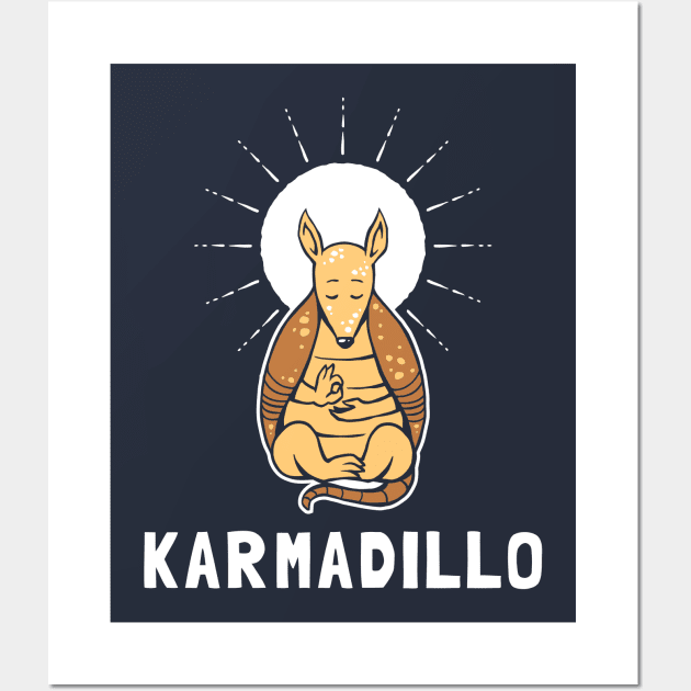 Karma Dillo Wall Art by dumbshirts